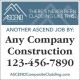 Ascend Job Site Sign